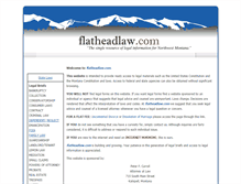 Tablet Screenshot of flatheadlaw.com